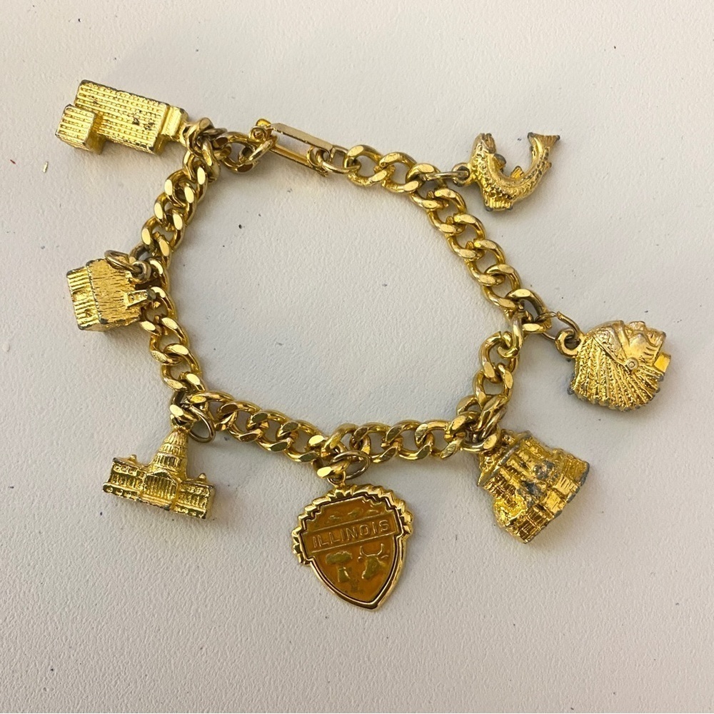 Charm Bracelet Chicago, Indian Head, Buildings